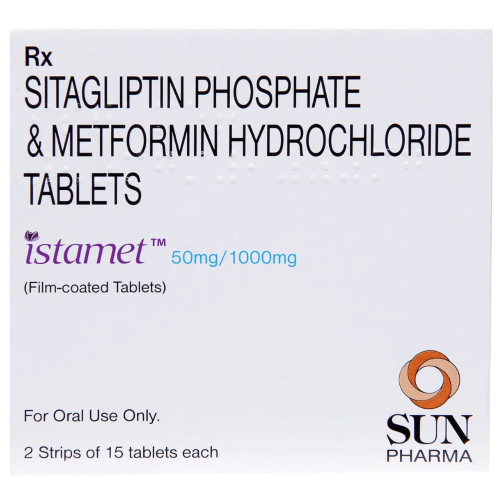 Istamet 50 1000 Tablets 1 Istamet 50 500 Tablets — Metformin; Sitagliptin