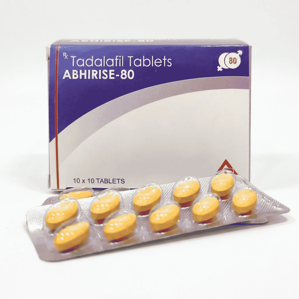 Abhirise 80 Mg Tadalafil Tablets